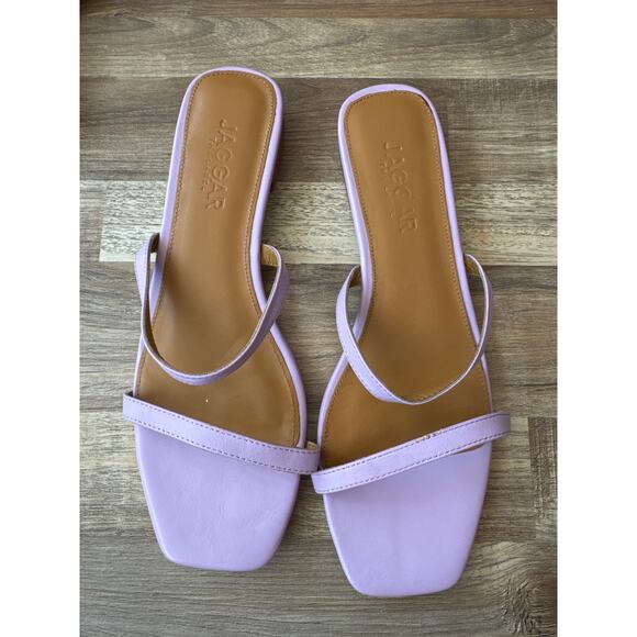 Women's Jagger the Label Double Strap Sprung Flat in Lilac size 9 Soft Girl Boho - Picture 5 of 5